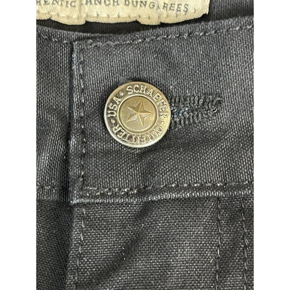Schaefer Outfitter Pants Mens 44x34 Black Brushcloth Ranch‎ Hand Dungaree Pant - Picture 10 of 13